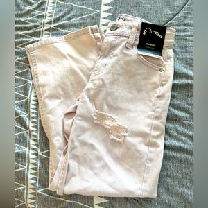 NWT lavender “dad” jeans size 7